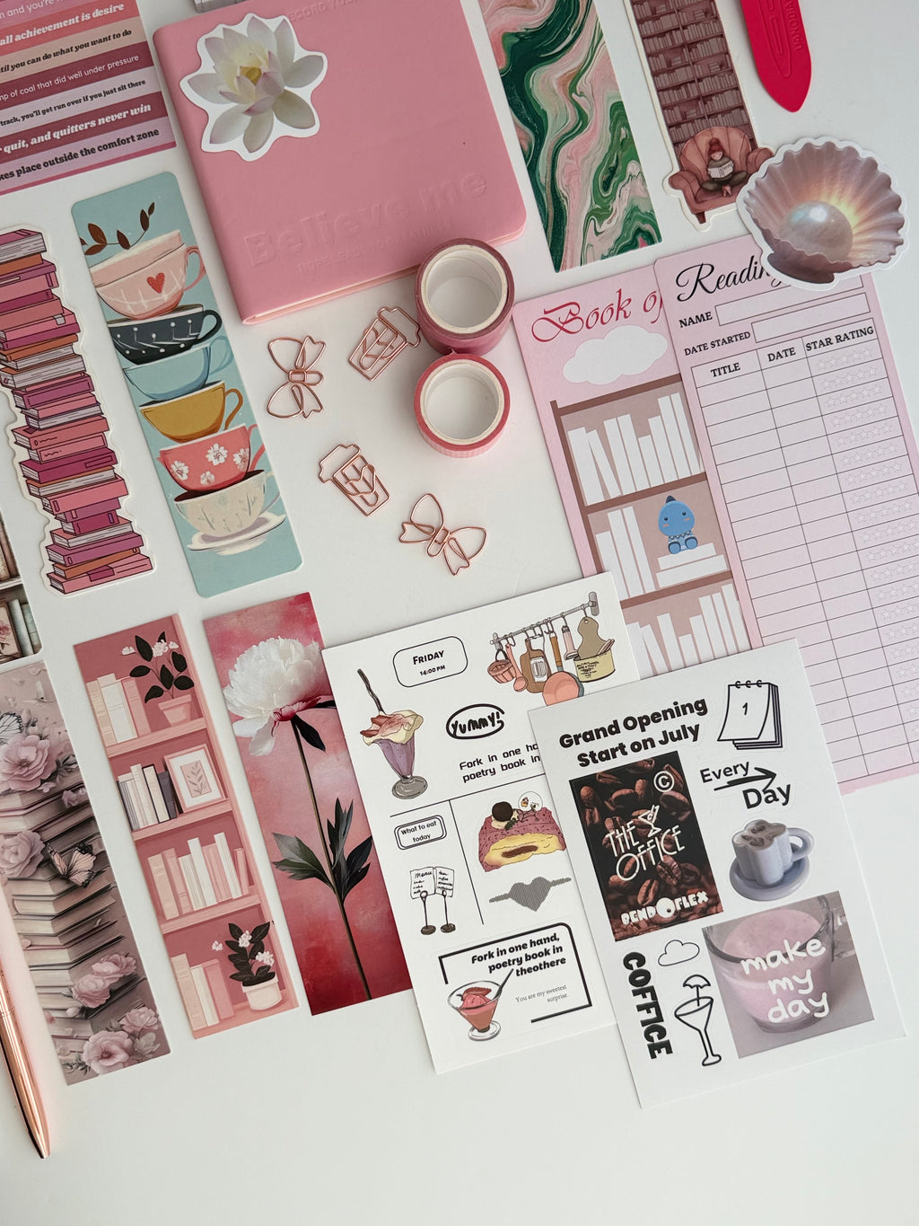 🍓 Strawberry Drink Bookish Bundle 🥤