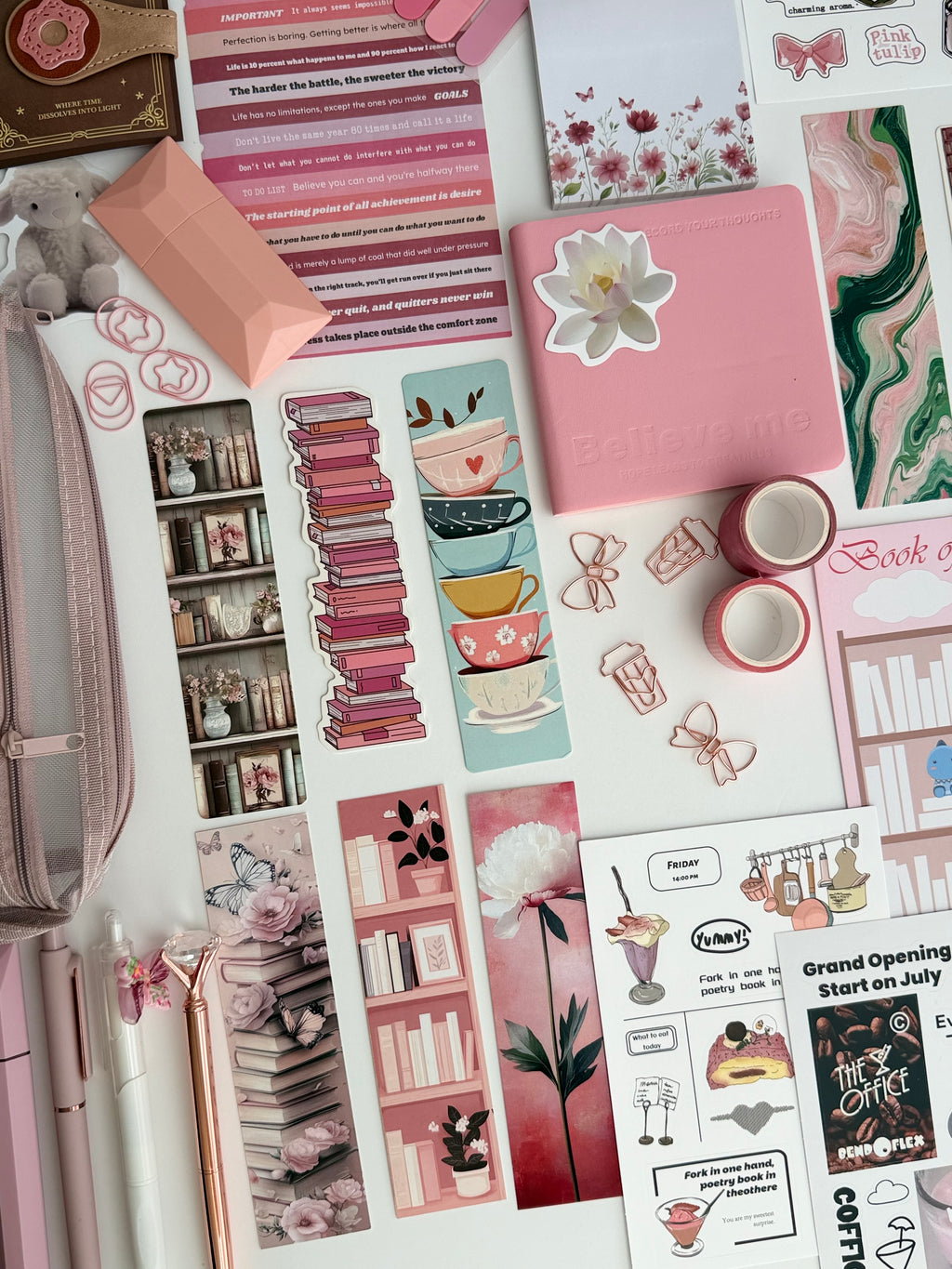 🍓 Strawberry Drink Bookish Bundle 🥤