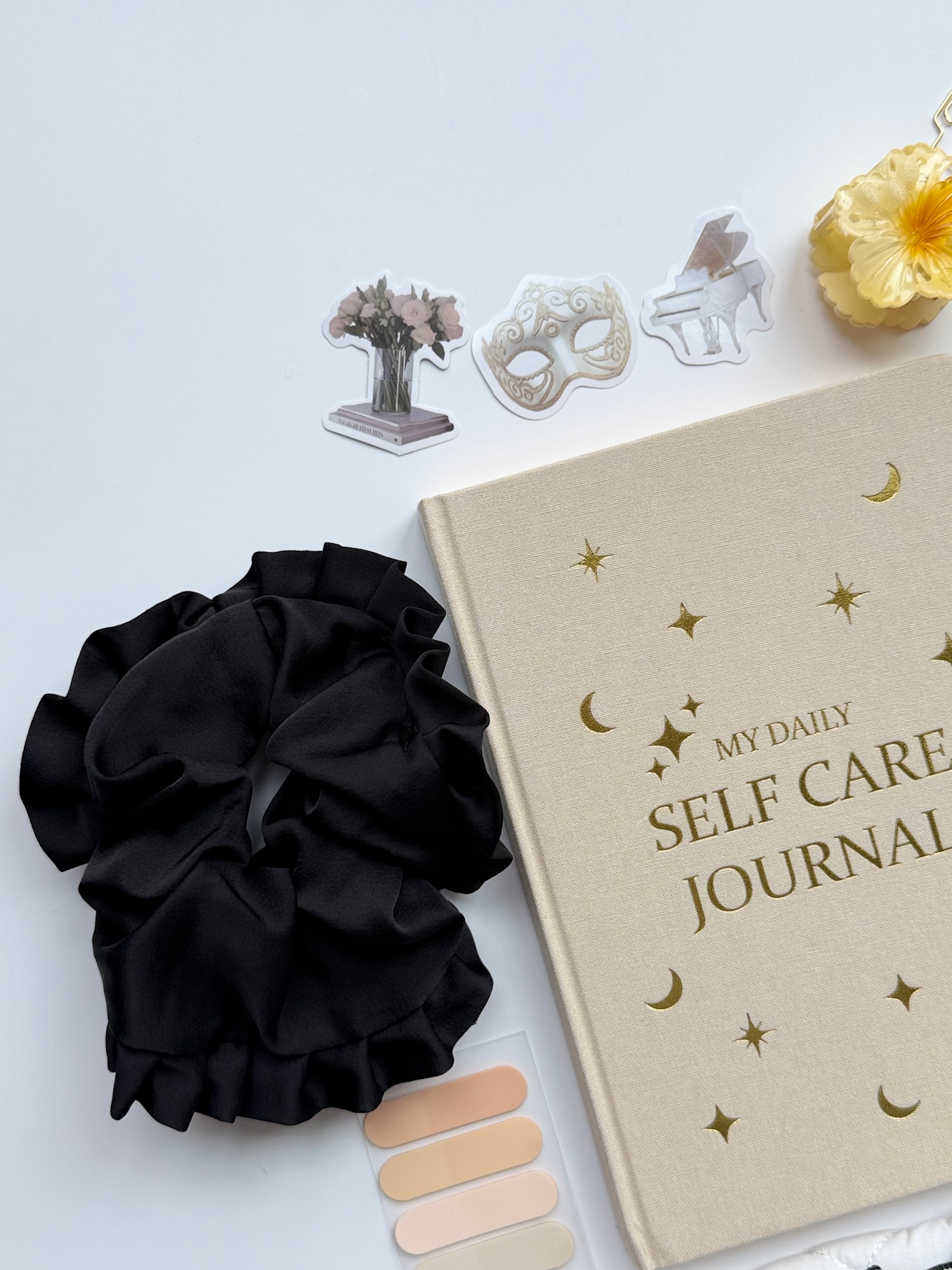 Mini Self-Care Journaling Set | Midnight Muse Stationery Bundle 🖤🎞️