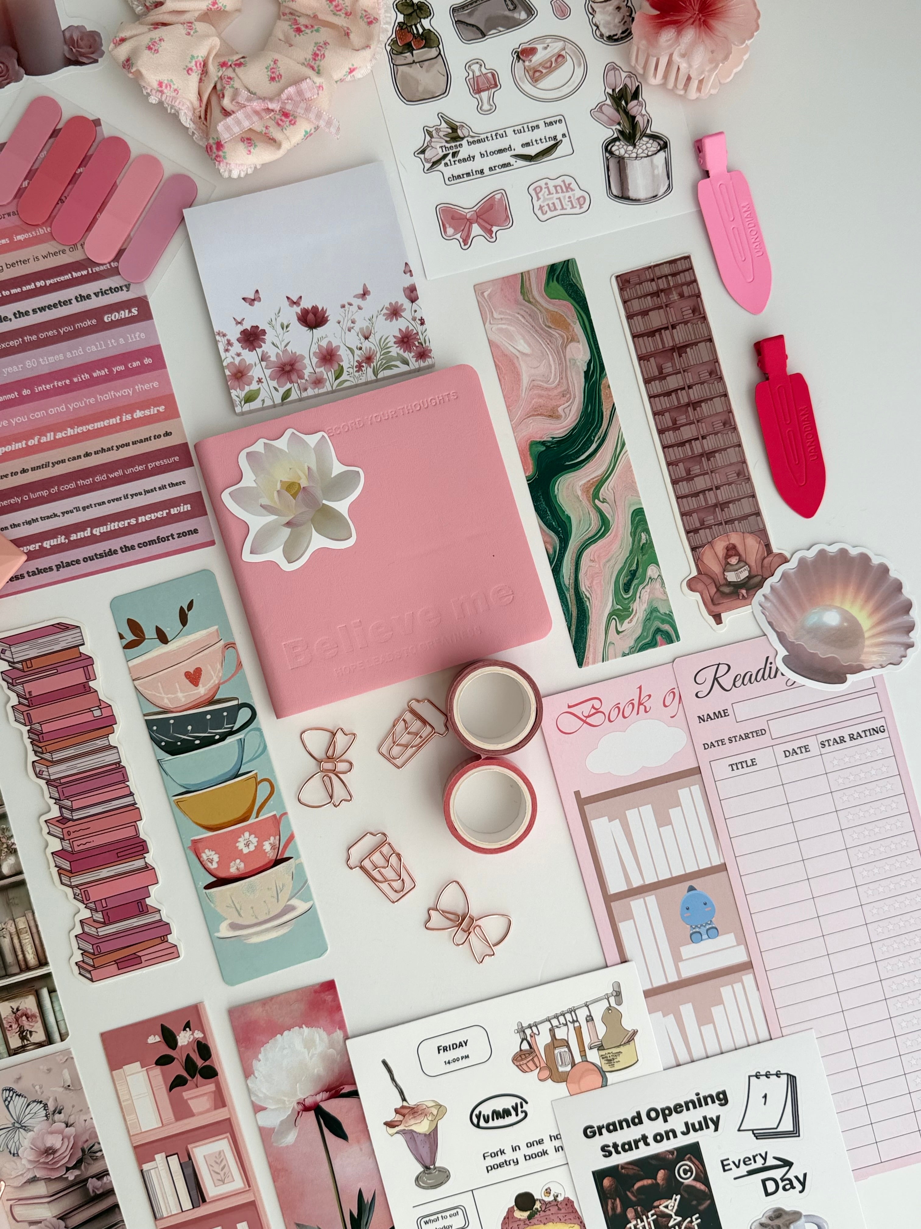 🍓 Strawberry Drink Bookish Bundle 🥤