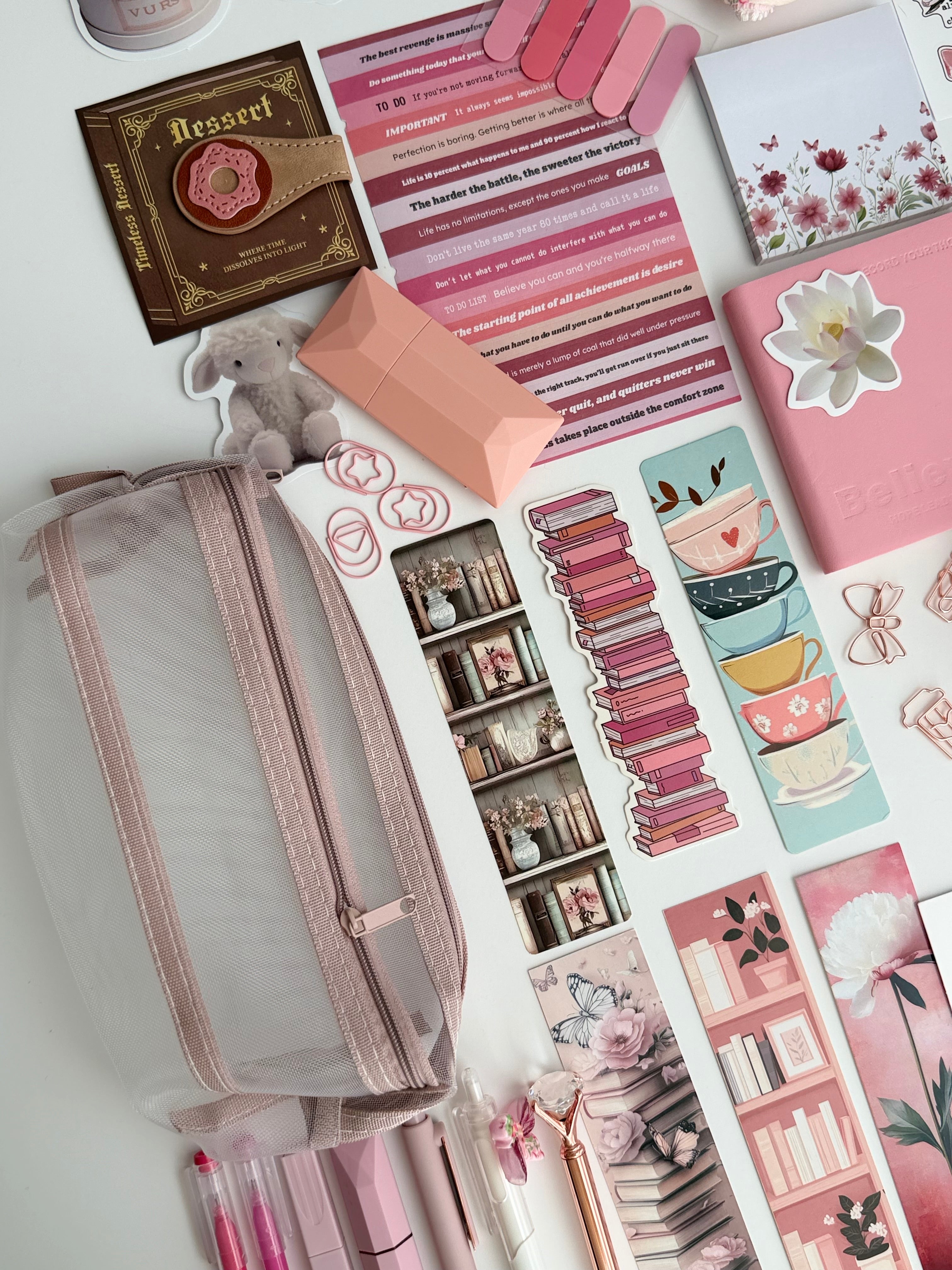 🍓 Strawberry Drink Bookish Bundle 🥤