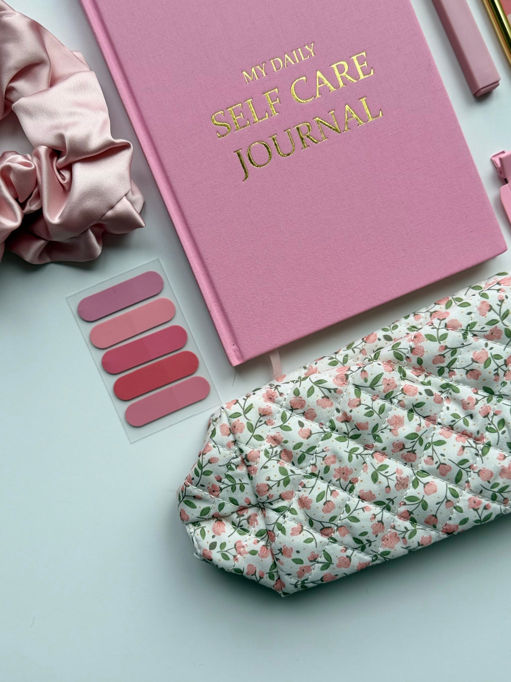 Mini Self-Care Journaling Set | Peony Bloom Stationery Bundle 🎀✨