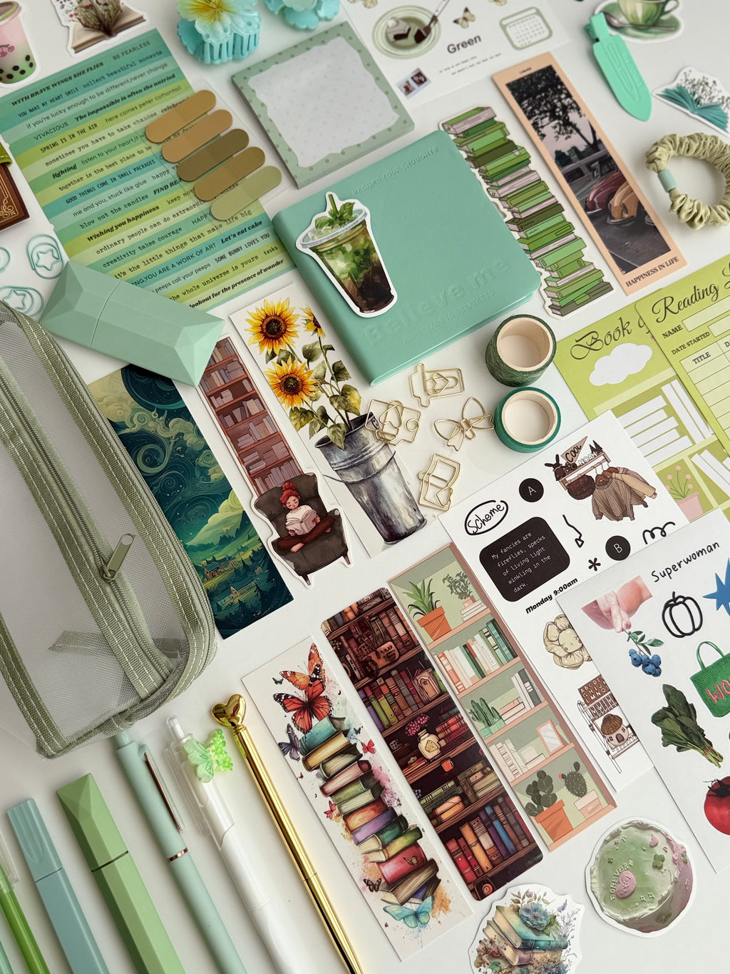 🍋‍🟩 Fresh Mint Bookish Bundle 🌿