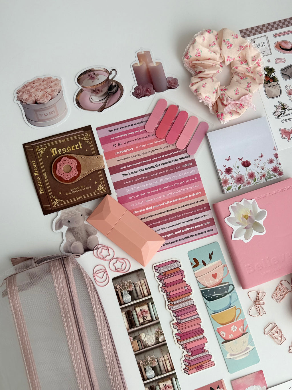 🍓 Strawberry Drink Bookish Bundle 🥤