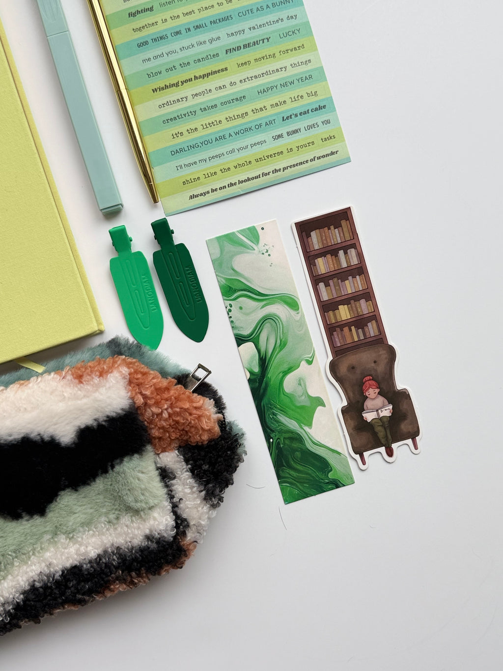 Mini Self-Care Journaling Set | Mindful Green Stationery Bundle 🌱✨