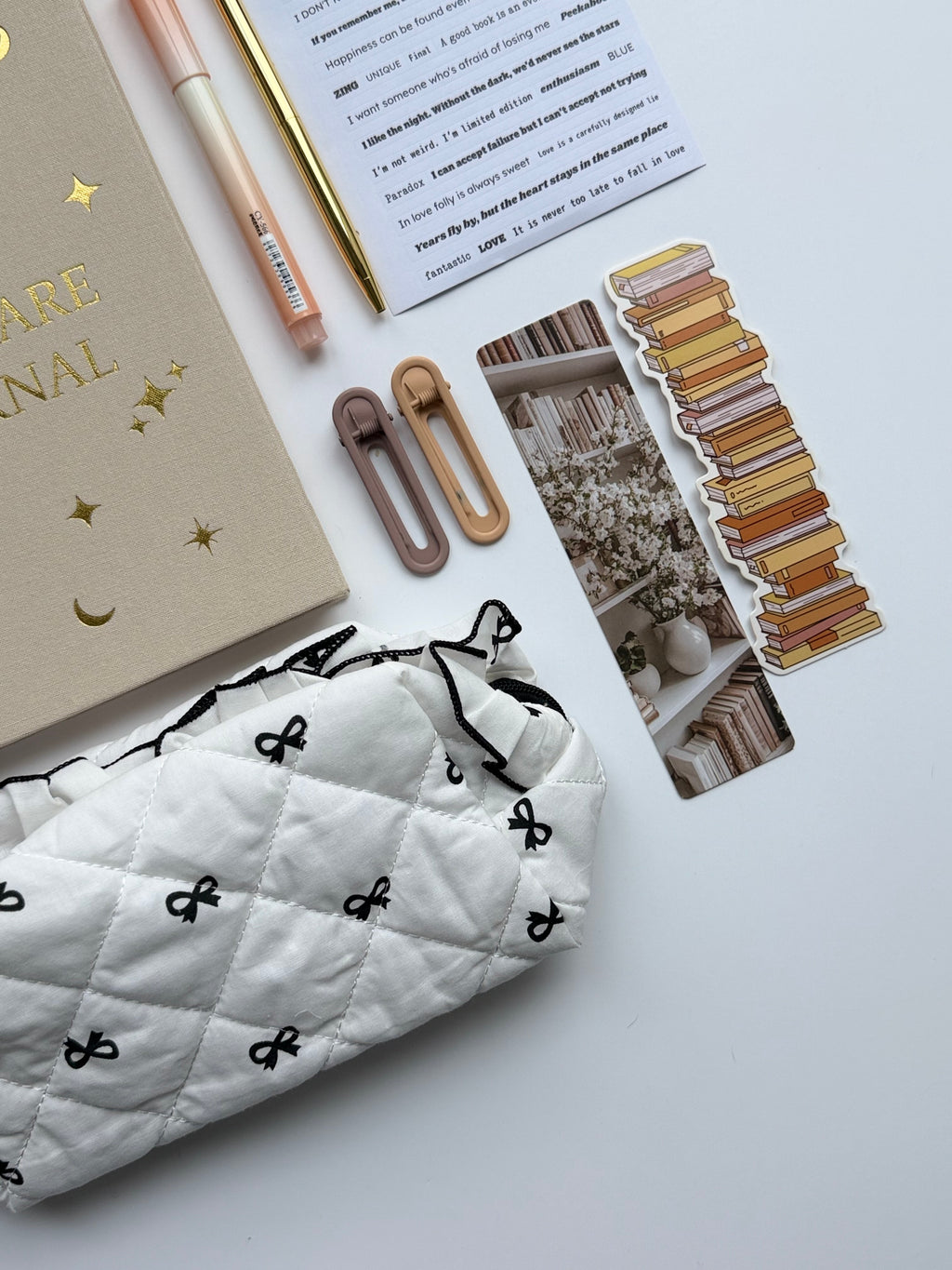 Mini Self-Care Journaling Set | Midnight Muse Stationery Bundle 🖤🎞️