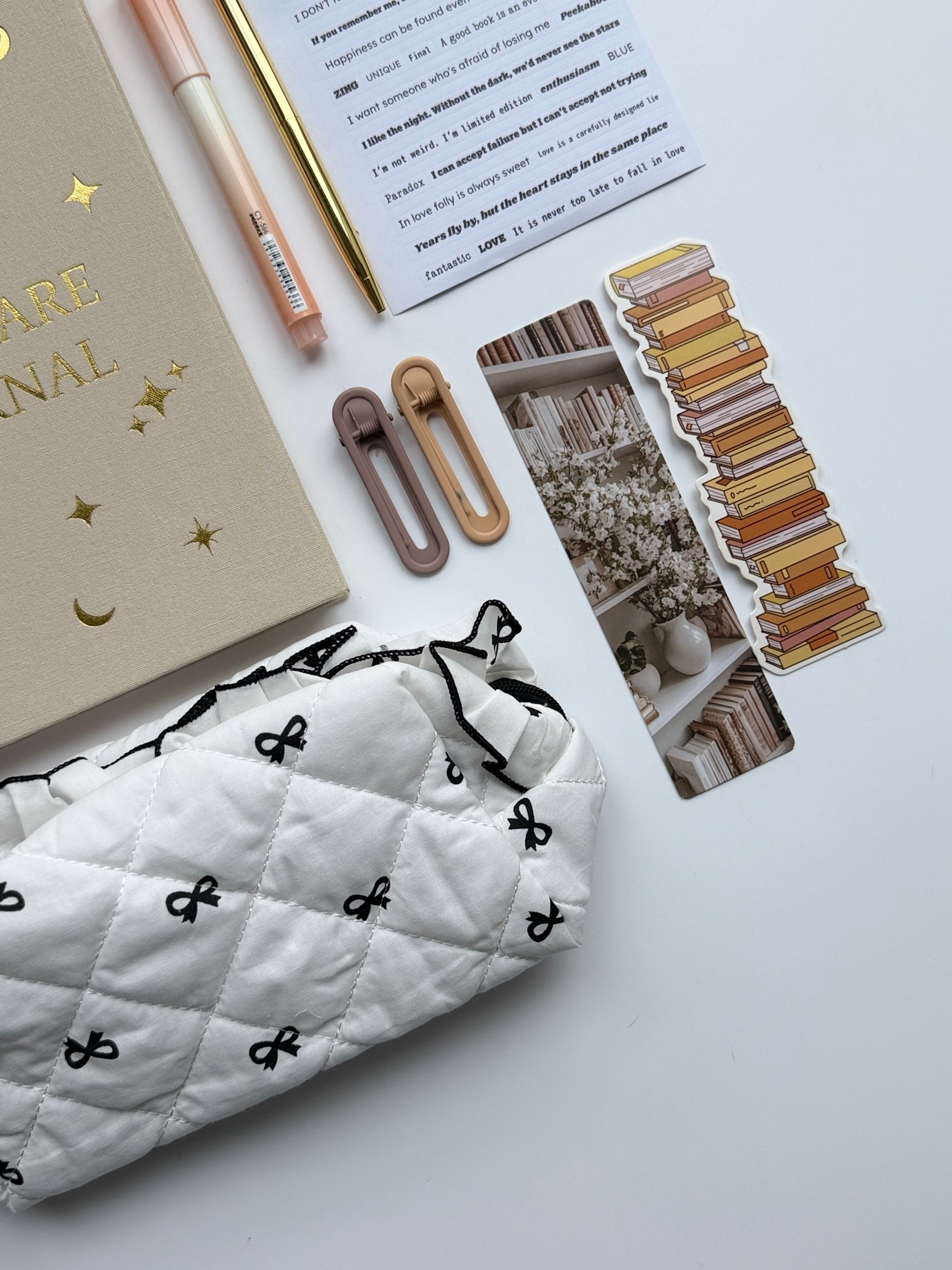 Mini Self-Care Journaling Set | Midnight Muse Stationery Bundle 🖤🎞️