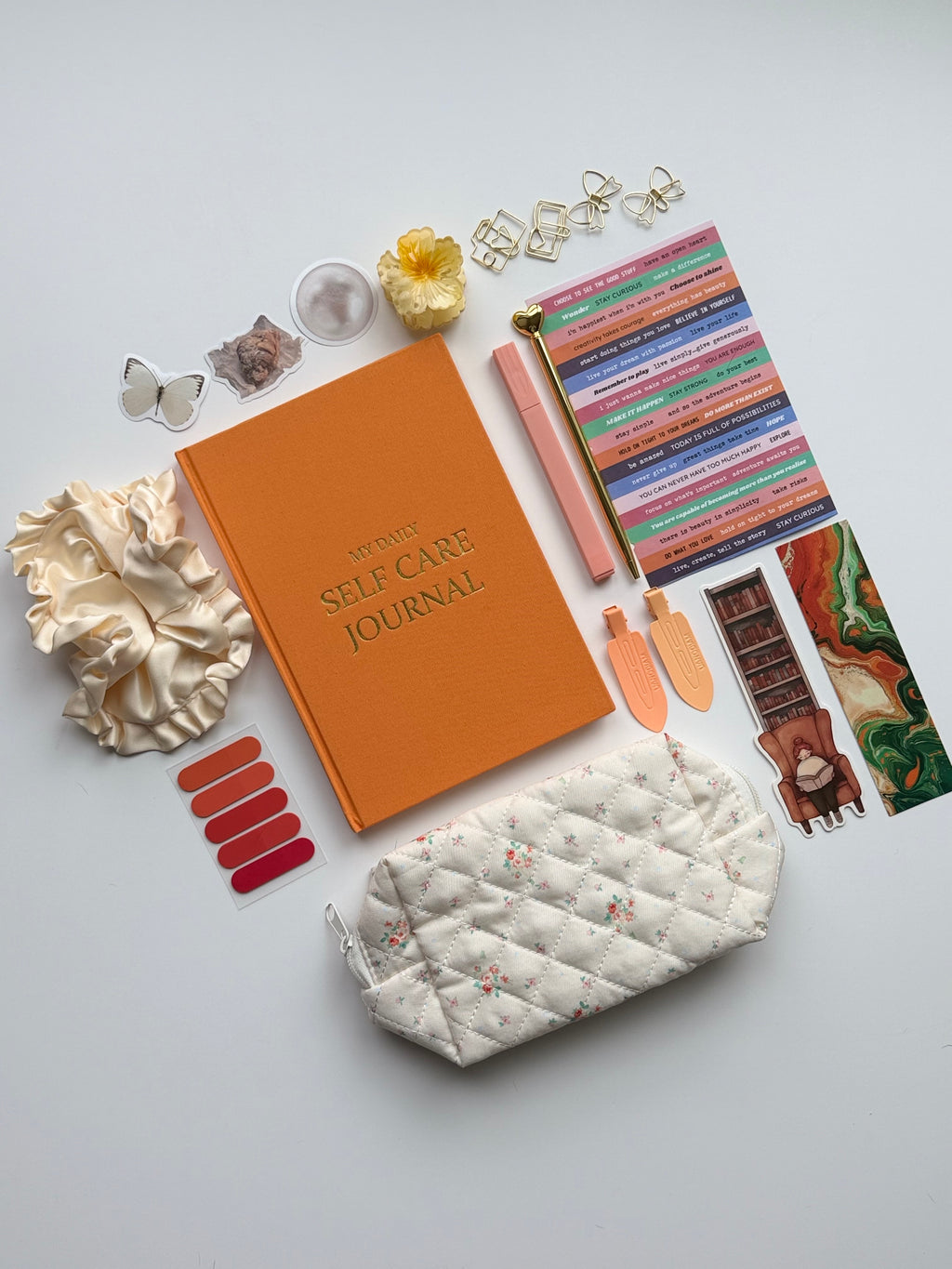 Mini Self-Care Journaling Set | Sunset Stationery Bundle 🌅🌱
