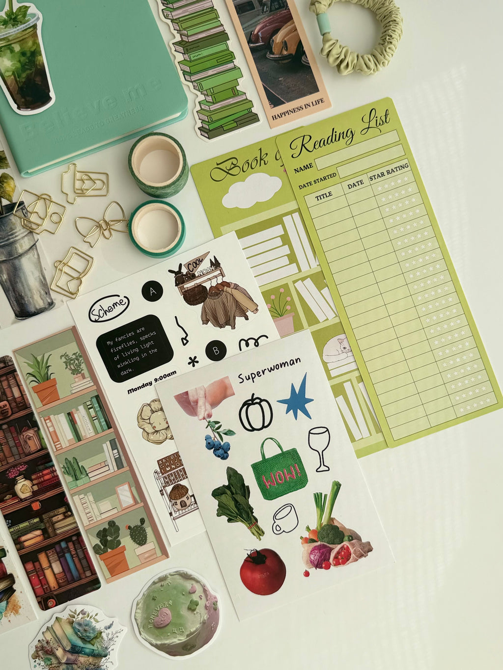 🍋‍🟩 Fresh Mint Bookish Bundle 🌿