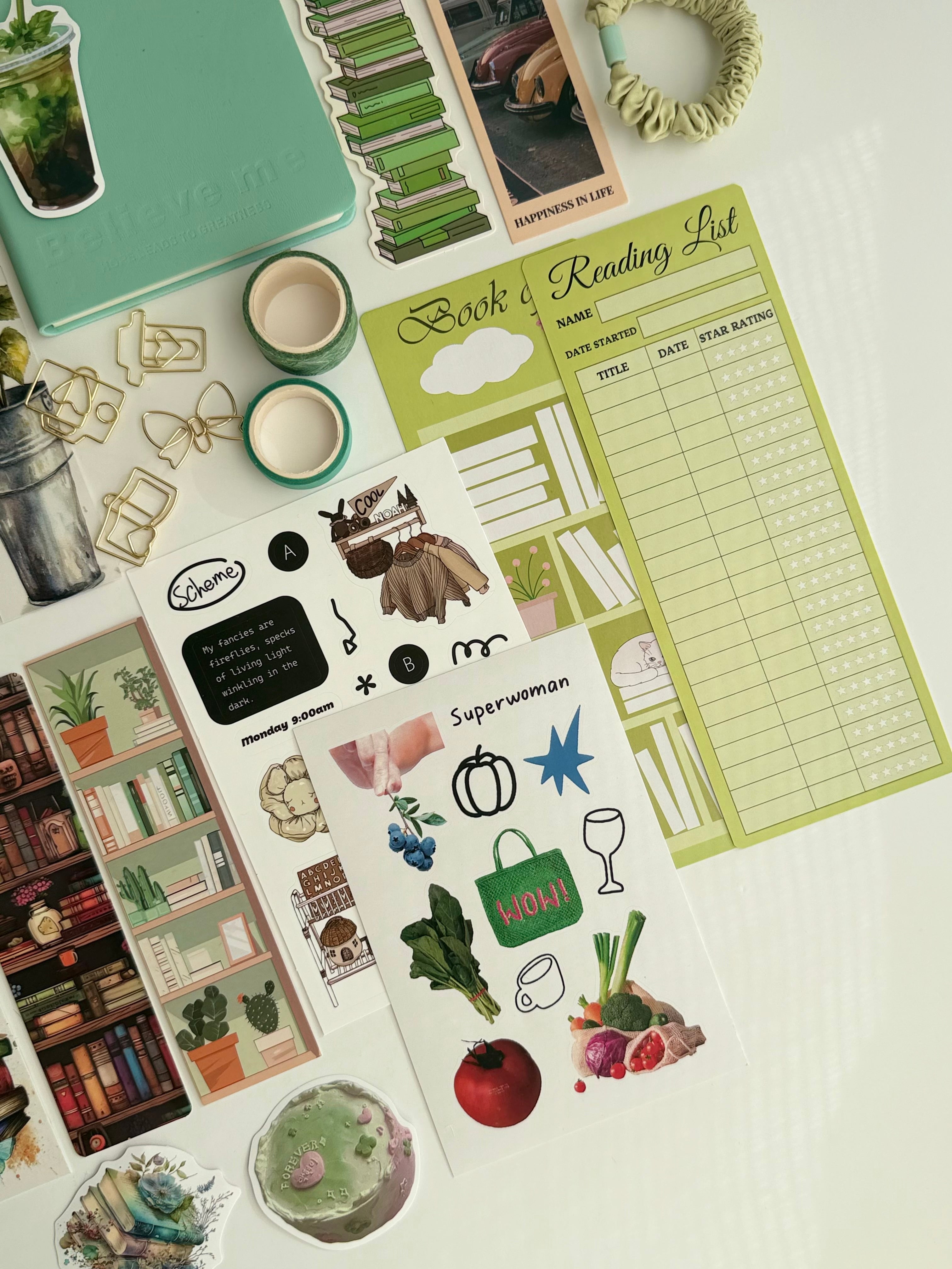 🍋‍🟩 Fresh Mint Bookish Bundle 🌿