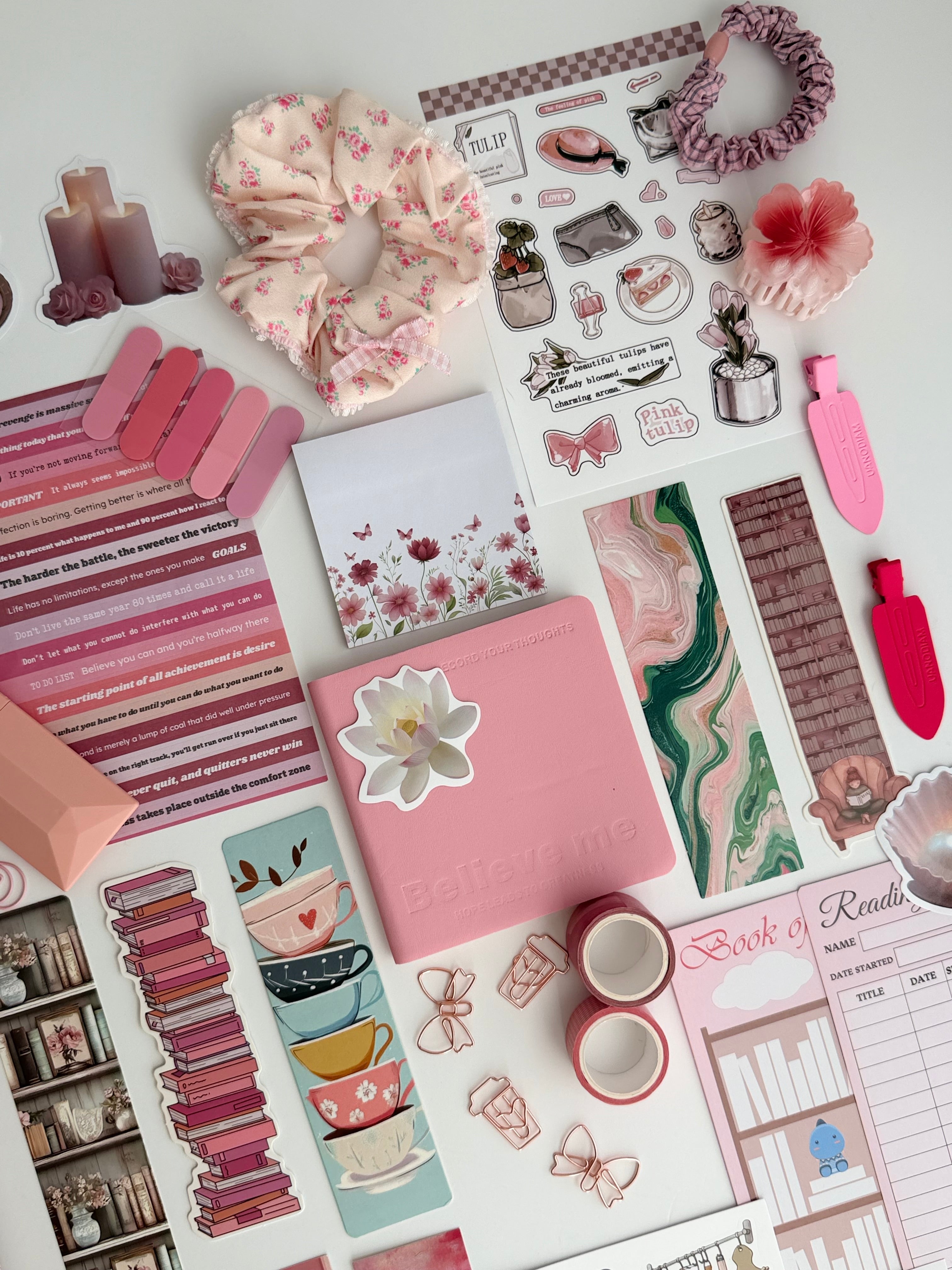 🍓 Strawberry Drink Bookish Bundle 🥤