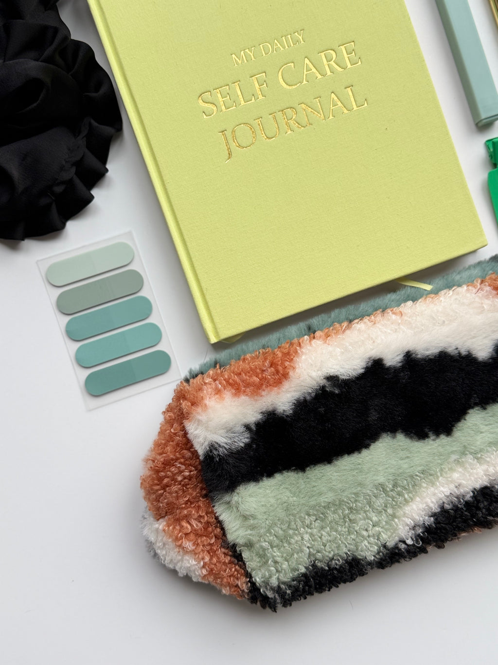Mini Self-Care Journaling Set | Mindful Green Stationery Bundle 🌱✨